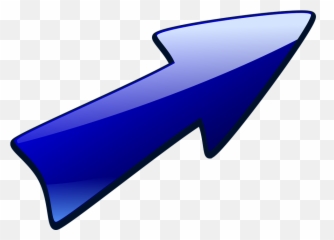 Arrow Up Right Blue - Arrows Pointing And To The Emoji