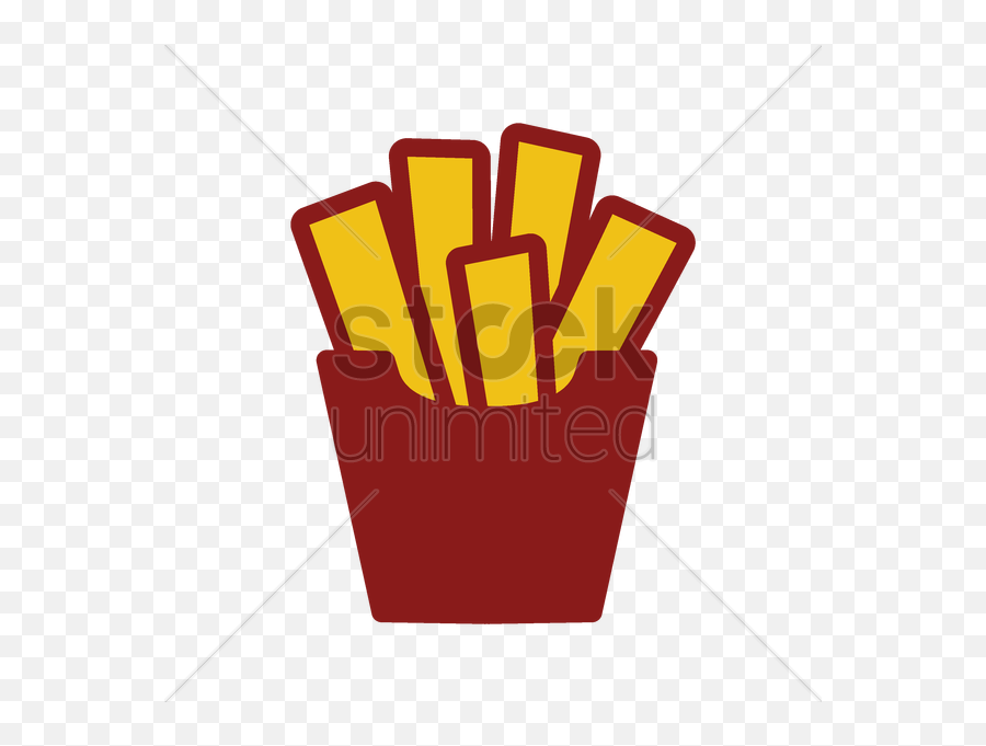 French Fries Clipart - Illustration Emoji,Chicken Fries Emojis