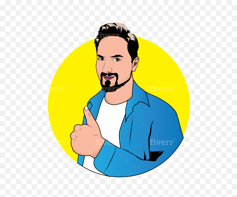 Draw Custom Emoji Chat Stickers Or Any Emoticons - Illustration,Beard Emoji