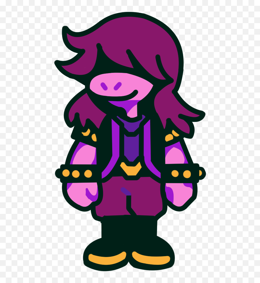 Another Non - Pixelated Character Sprite Deltarune Susie Png Deltarune Emoji,Not Impressed Emoji