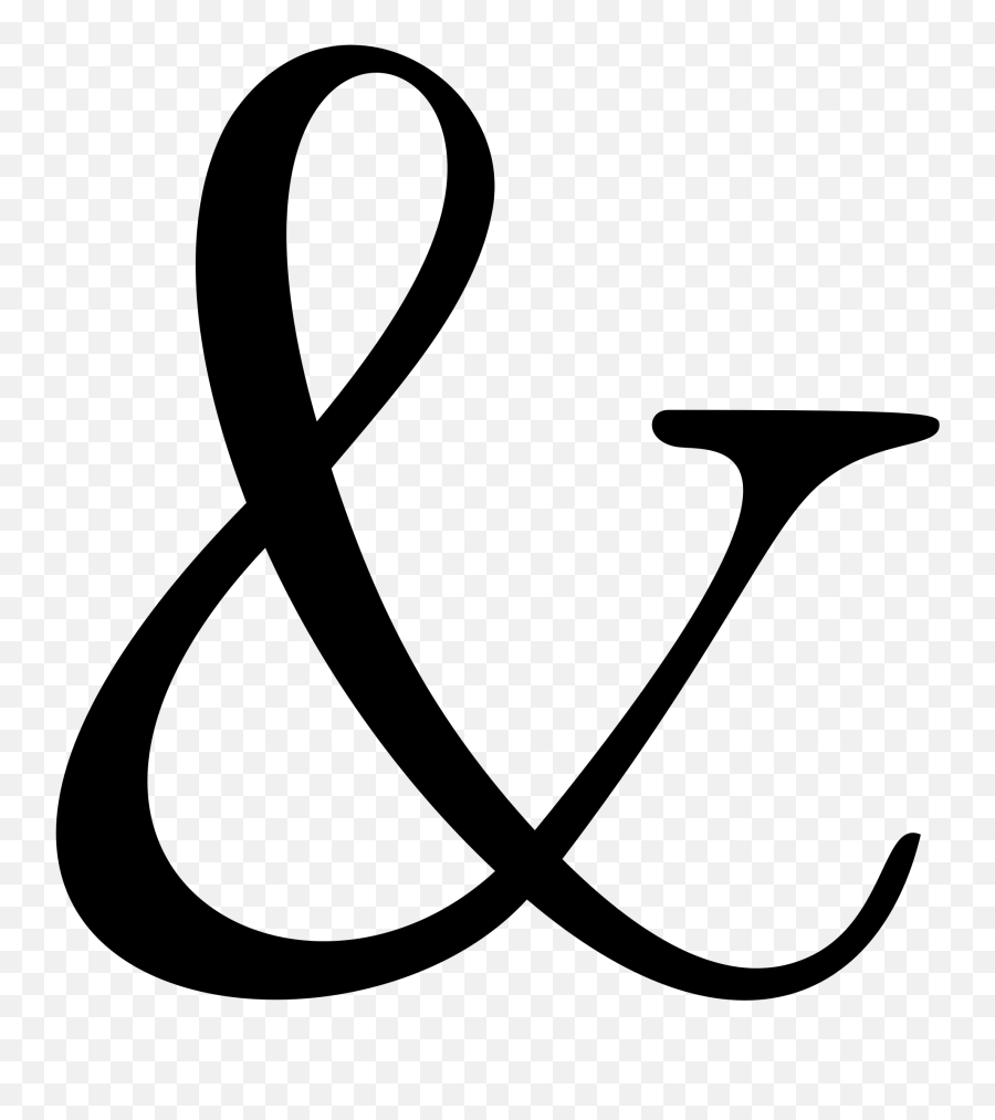 Ampersand Wiktionary Symbol Wikipedia Character - Ampersand Png Emoji,Fancy Emoji