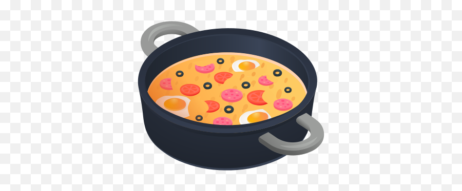 Shallow Pan Of Food Icon - Hot Pot Emoji,Food Emoji Png