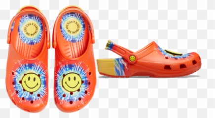 Crocs And Chinatown Market Release Limited - Edition Clog With Chinatown Market Crocs Emoji,Shoes Emoticon