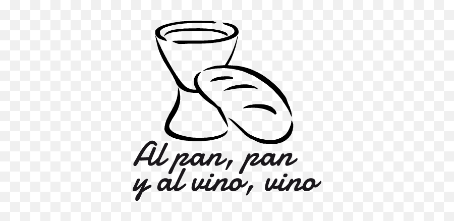 Al Pan Pan Y Al Vino Vino Idioms Arabic Calligraphy - Popular Saying Emoji,Cuban Emoji