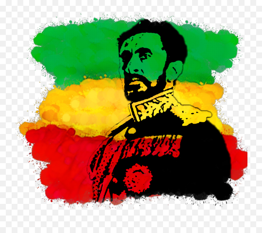 Rasta Art - Haile Selassie Vector Emoji,Rasta Flag Emoji