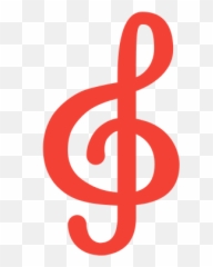 Treble Clef Icon - Vertical Emoji