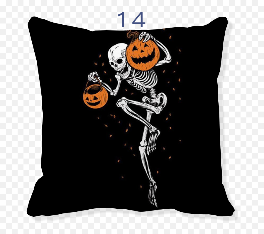 Dc Pillow Cover Happy Halloween Cushion - Hintergrund Halloween Bilder Emoji,Turtle Emoji Pillow