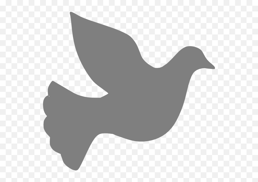 Grey Love Dove Clip Art At Clker Vector Clip Art - Grey Dove Clipart Emoji,Dove Emoji