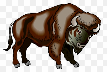 Buffalo Kansas Bison Clipart Kid - Clipart Bison Emoji,Bison Emoji