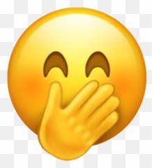 Flying Saucer Emoji - Hand Covering Mouth Emoji,Ufo Emoji