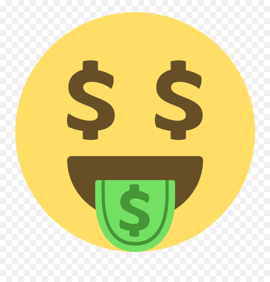 Emojione 1f911 - Emoji Money Face,B Emoji