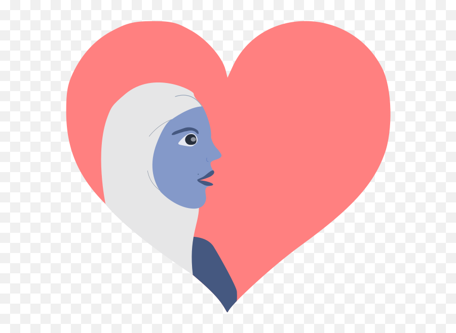 Women In Red Logo - Drawing Of Women With Heart Emoji,Emoji Heart
