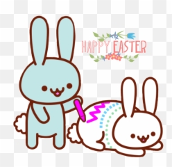 Easter Bunny Rabbit Egg Easterbunny - Kawaii Gif Emoji