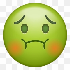 Emoji - Transparent Background Sick Png