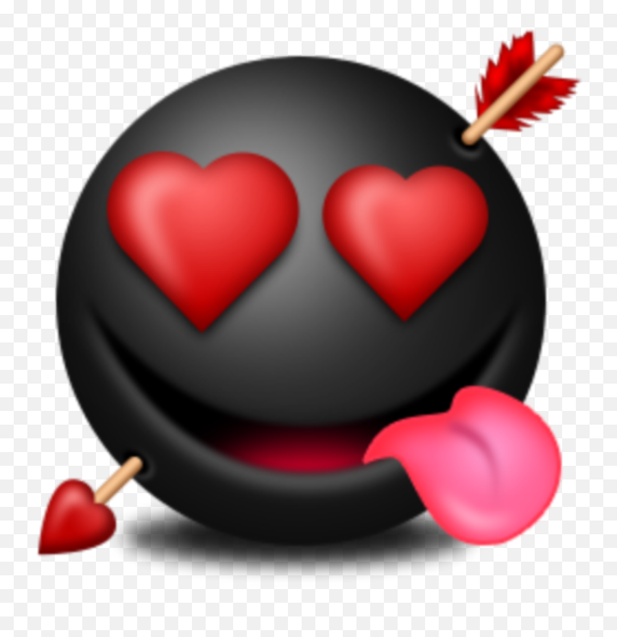Download Hd Mq Black Love Heart Hearts Emojis Emoji - Heart Emoji Hd,Love Heart Emoji