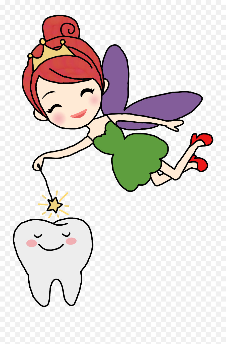 Toothfairy Wand Magic Kids Cartoon - Cartoon Tooth Fairy Emoji,Tooth Fairy Emoji