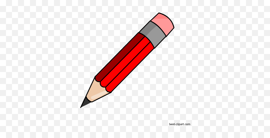 Free Pencil Clip Art - Red Pencil Clipart Emoji,Eraser Emoji