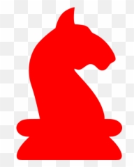 Red Knight Icon - Chess Piece Horse Emoji