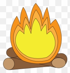 Campfire Fire Smores Clip Art Free Clipart Images - Cartoon Transparent Emoji