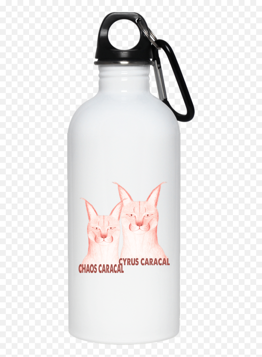 Chaos Cyrus Caracals 20 Oz Stainless Steel Water Bottle - Ariana Grande Water Bottle Emoji,Emoji Water Bottle