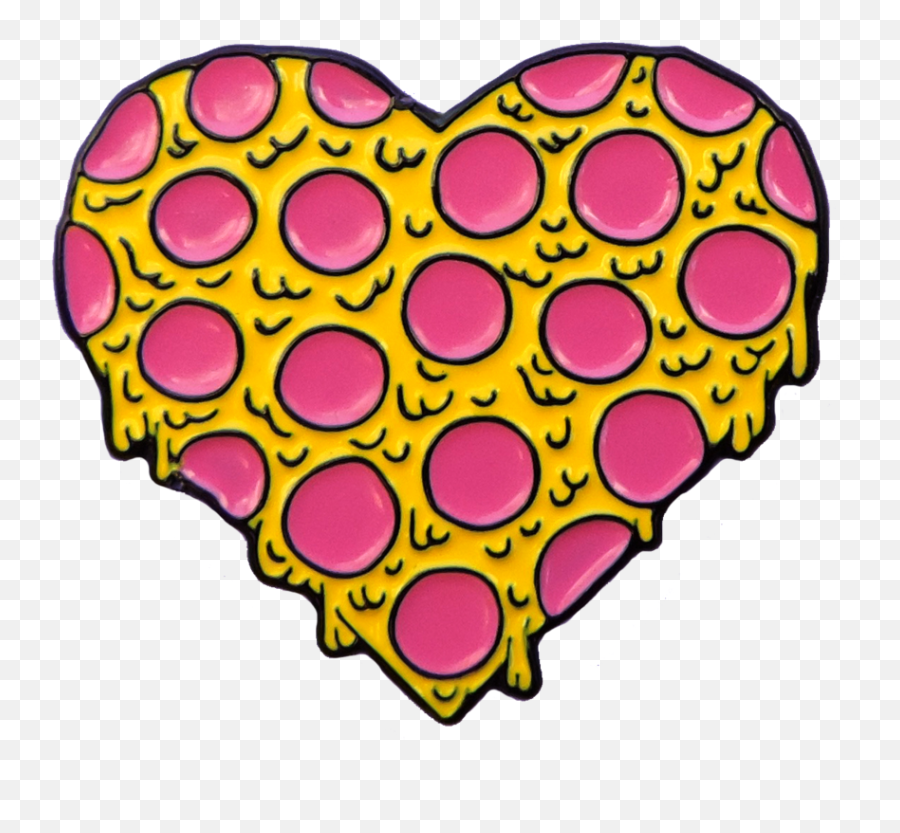Pins Drawing Heart Clipart - Full Size Clipart 3055183 Cartoon Transparent Cartoon Pizza Heart Emoji,Safety Pin Emoji