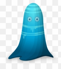 Free Blue Eyes Vectors - Ghost Emoji