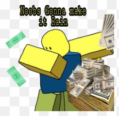 Noobs gonna make it rain - Sticker by fnafguy9 Roblox Art Background Emoji