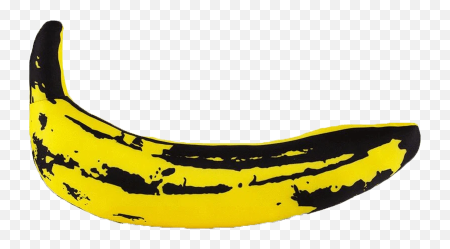 Yellow Banana Pop Art Plush Pillow Steel City Brand Andy - Andy Warhol Banana Emoji,Banana Emoticon