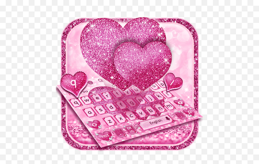 Glitter Love Heart Keyboard - Apps On Google Play Heart Emoji,Glowing Heart Emoji