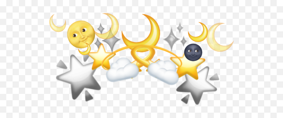 Sticker Emoji Emojicrown Crown Sticker - Happy,Space Emoji