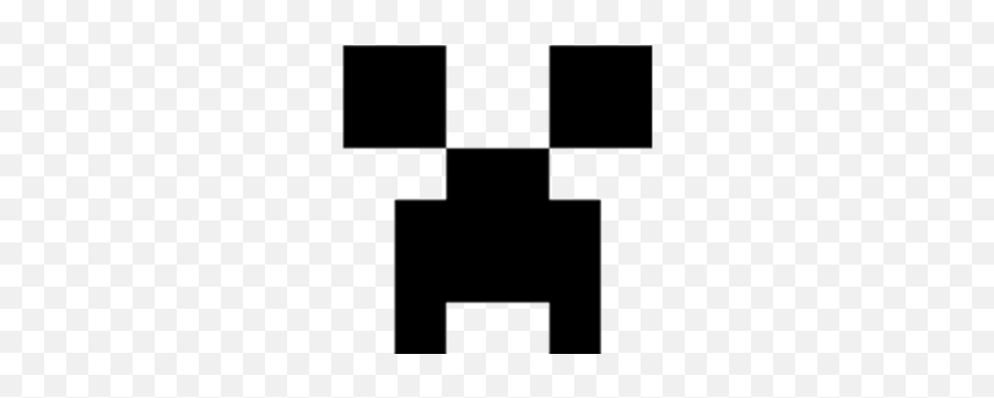 Download Free Png Creeper Face - Black And White Minecraft Clipart Emoji,Creeper Emoji