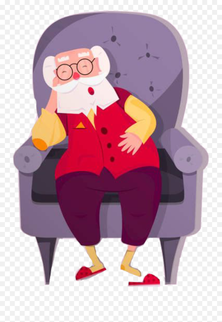 Grandpa Sticker - Dibujo De Abuelo Duerme Emoji,Grandpa Emoji