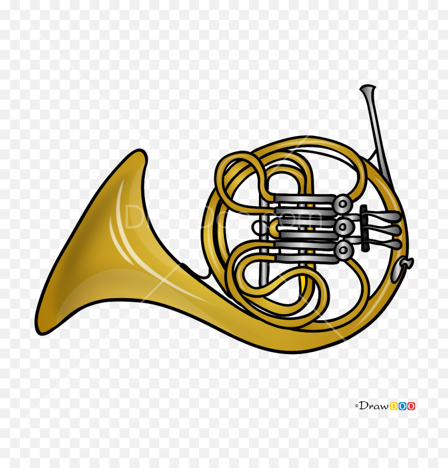 How To Draw Horn Musical Instruments - Lovely Emoji,Trombone Emoji