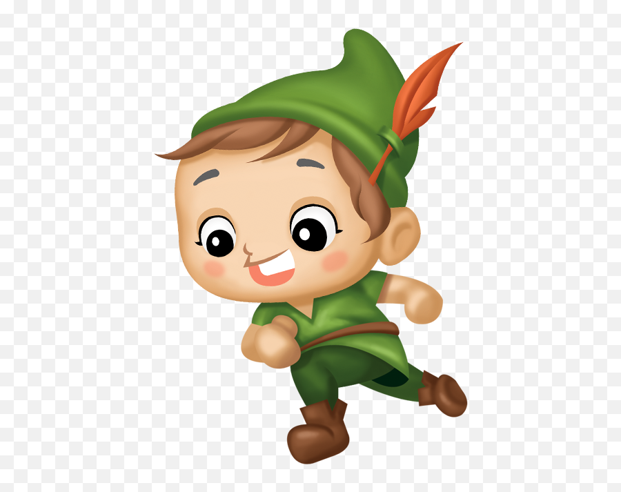 Little Cartoon Peter Pan Vector - Baby Peter Pan Cartoon Emoji,Peter Pan Emoji