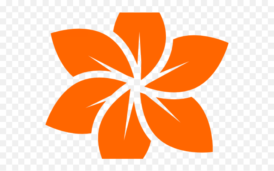 Orange Flower Clipart Cool - Black Flower Logo Png Flower Logo Png Emoji,Black Flower Emoji