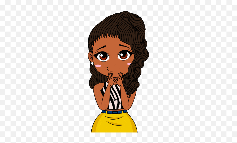Emoji Board Funny Emoji Emoji - Cartoon Gif Black Girl,American Girl Emoji