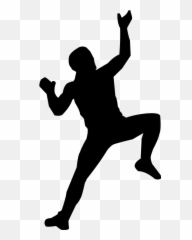Climbing Man Mountains - People Silhouette Png Emoji