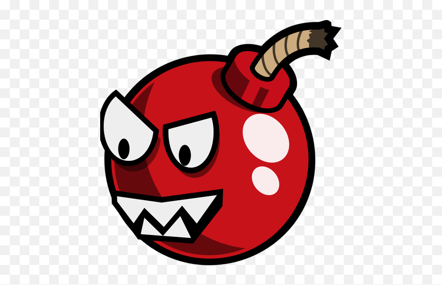 Cherry Bomb Enemy Vector Image - Cartoon Enemy Emoji,Rabbit Emoticon