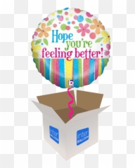 Get Well Helium Balloons Delivered In - Hope You Feel Better Emoji