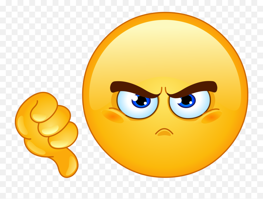 Thumbs Down Emoji Decal - Don T Like Emoji,Thumbs Down Emoji