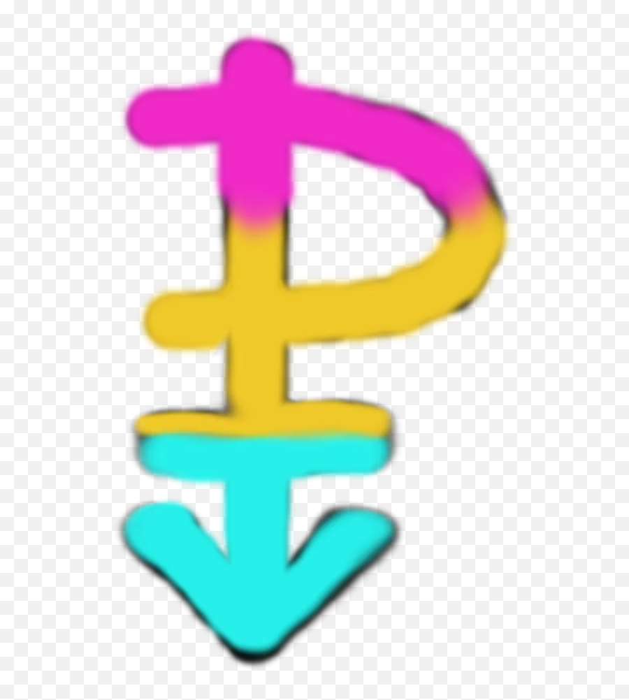 Pansexual Heart Stickers - Pansexual Symbol Drawing Emoji,Pansexual Emoji