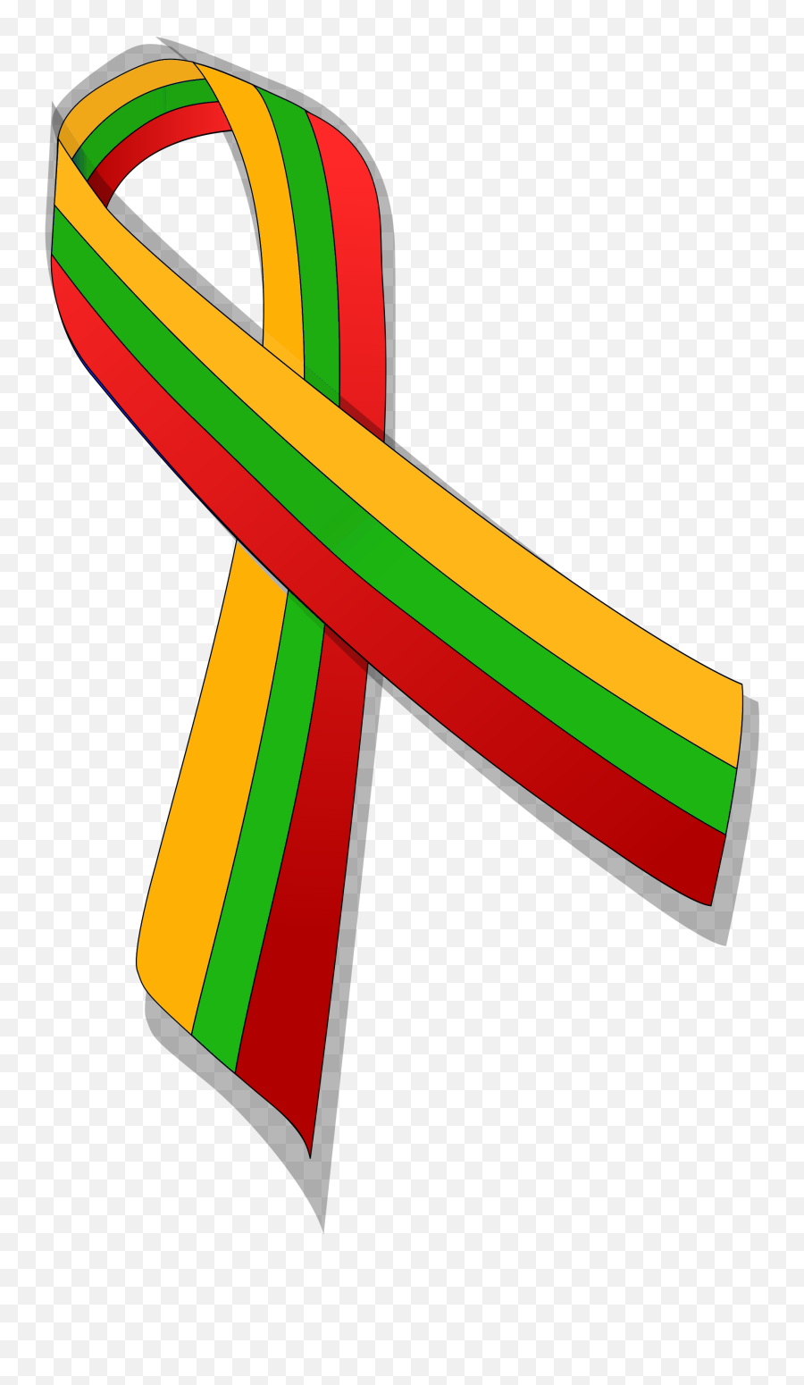 Lithuania Ribbon - Lithuania Flag Ribbon Emoji,Lithuanian Flag Emoji