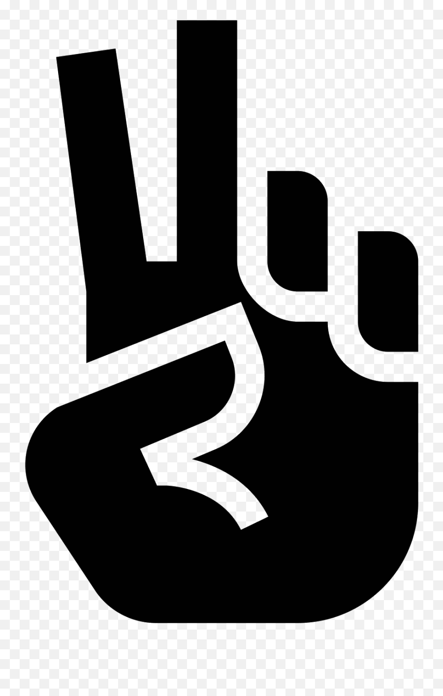 Peace Sign Emoji Png - Icon,Emoji Black And White