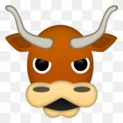 Download Cow Head Emoji - Longhorn Emoji,Texas Emoji