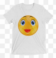 Cute Female Emoticon Shirts - Indiana T Shirts Emoji,Cute Emoji