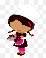 Cook Clipart Lady Chef - Little Girl Emoji