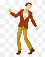 Man Dancing Style - Man Dancing Cartoon Png Emoji,Male Dancer Emoji