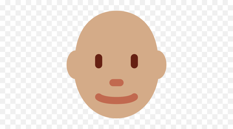 Medium Skin Tone Bald Meaning - Clip Art Emoji,Bald Man Emoji