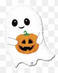 26 Cute Halloween Ghost Pumpkin Balloon - Cute Spooky Halloween Emoji,Jackolantern Emoji