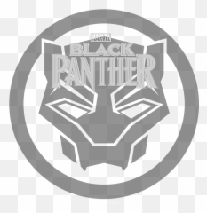 Marvel Black Panther Logo Transparent Png Clipart Free - Black Panther Logo Symbol Emoji,Black Panther Emoji